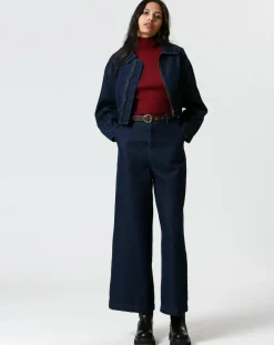 Veste en jean Salomé bleue-The Korner Outlet