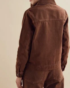 Veste en jean Up marron-Chloé Stora Best