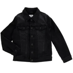 Veste en jeans droite noire-Pepe Jeans Discount