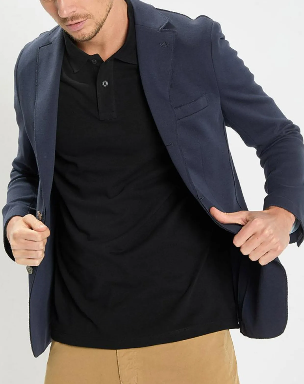 Homme Marc O'Polo Vestes, Blousons^Veste en jersey regular fit bleu marine
