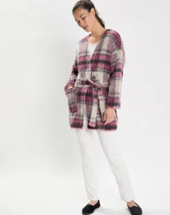 Femme Le Chat Lingerie, Nuit^Veste en Laine & Mohair mélangés Ouate multicolore