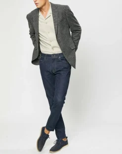Homme Hackett London Vestes, Blousons^Veste en Laine mélangée à imprimé pied-de-poule marron/gris