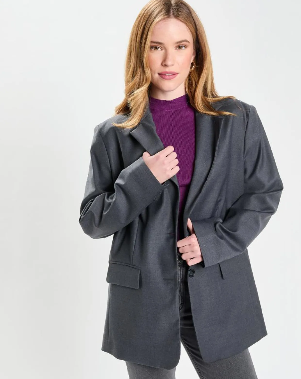 Veste en Laine mélangée Flannelle Sven 3 gris foncé-Galeries Lafayette Hot