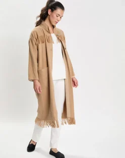 Femme Le Chat Lingerie, Nuit^Veste en Laine mélangée Foehn beige