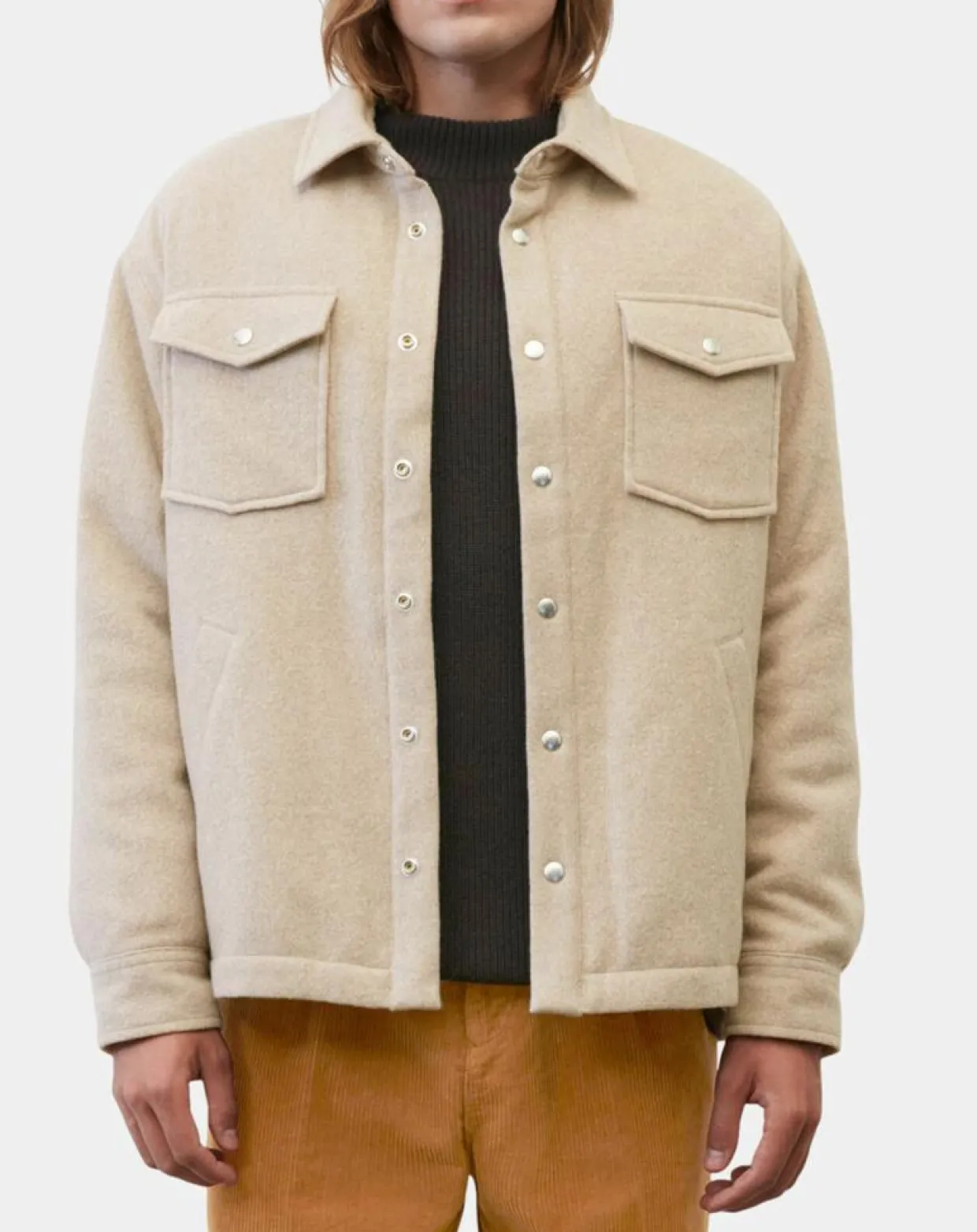 Veste en Laine mélangée Thermor beige-Marc O'Polo Clearance