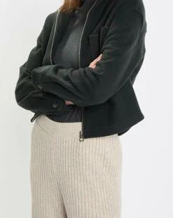 Femme Marc O'Polo Vestes, Blousons^Veste en Laine mélangée vert foncé