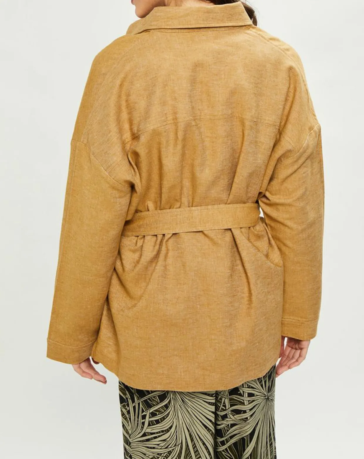 Veste en Lin & Coton Curtis muscade-Harris Wilson New