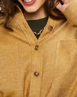 Veste en Lin & Coton Curtis muscade-Harris Wilson New
