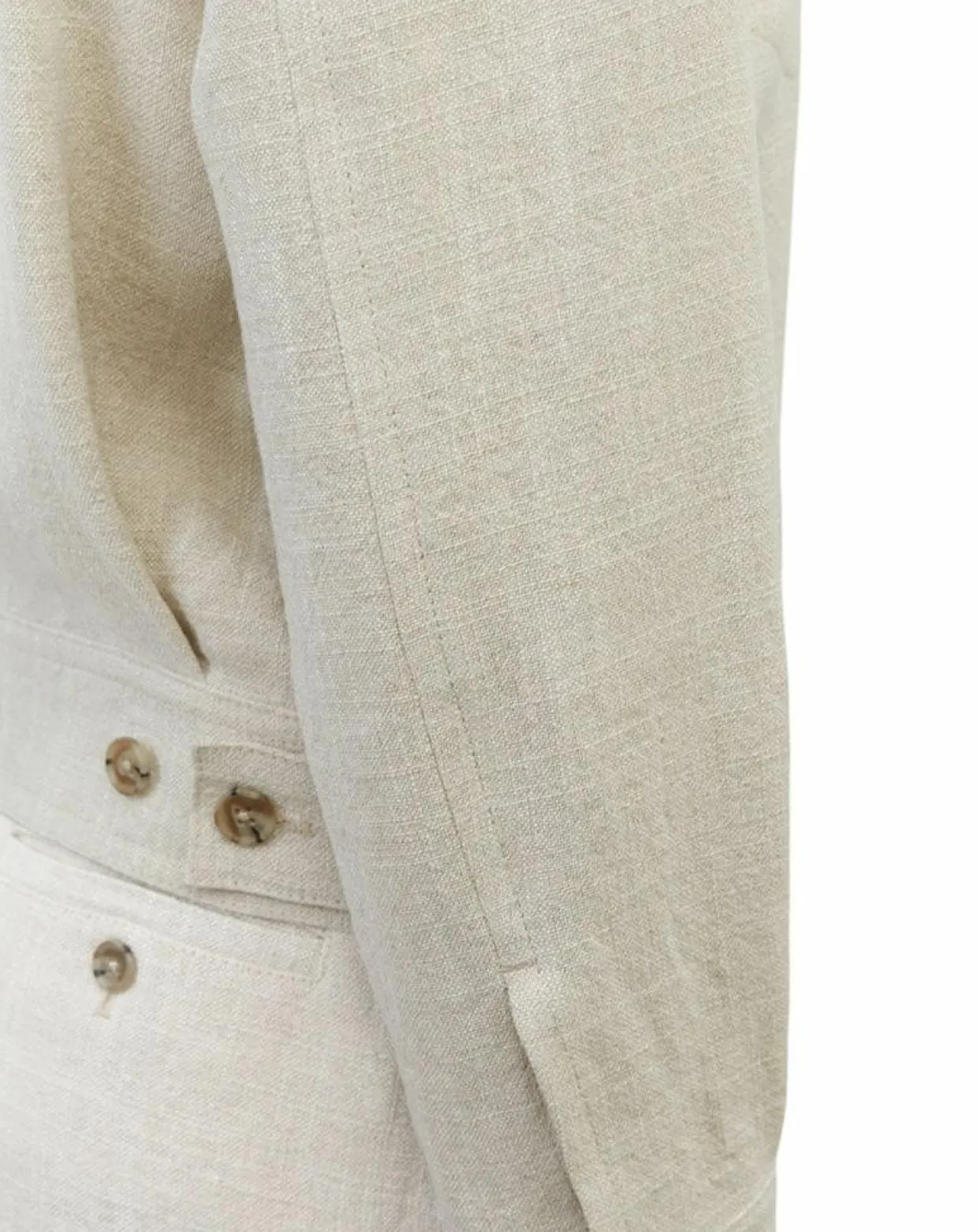 Veste en Lin mélangé Cropped gris clair-Marc O'Polo Outlet