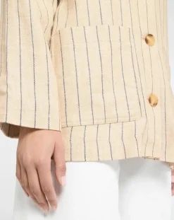 Veste en Lin mélangé Nara36 écrue-Yerse Best