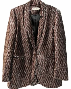 Femme See u Soon Vestes, Blousons^Veste en sequins Louna café
