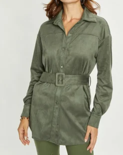 Femme Lauren Vidal Vestes, Blousons^Veste en Suédine Lou kaki
