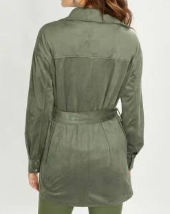 Femme Lauren Vidal Vestes, Blousons^Veste en Suédine Lou kaki