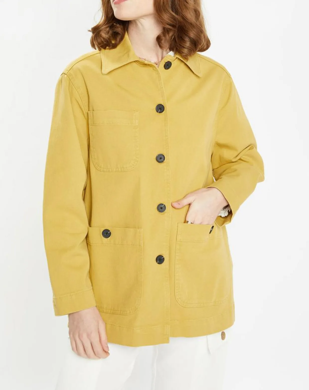 Veste en Twill Loom kaki clair-Galeries Lafayette Best