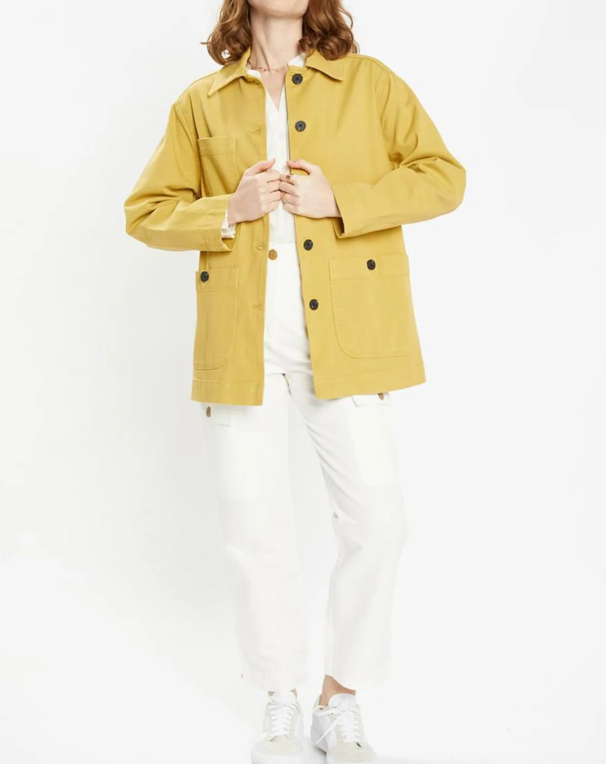 Veste en Twill Loom kaki clair-Galeries Lafayette Best