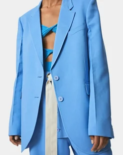 Femme Stella McCartney Vestes, Blousons^Veste en Twill Tailoring bleue