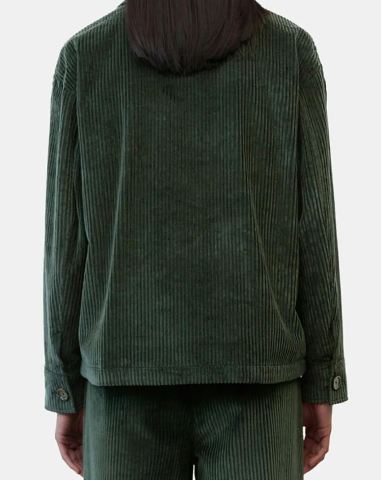 Veste en Velours côtelé 100% Coton Bio vert foncé-Marc O'Polo Discount