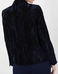 Femme See u Soon Vestes, Blousons^Veste en Velours Panais rayée noire
