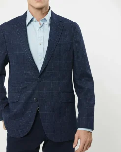 Veste Fenêtre à carreaux bleue-Hackett London Best