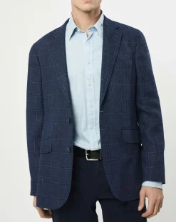 Veste Fenêtre à carreaux bleue-Hackett London Best