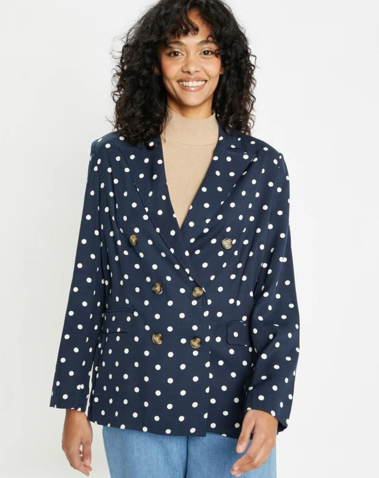 Femme Jodhpur Vestes, Blousons^Veste fluide bloom bleue/blanc
