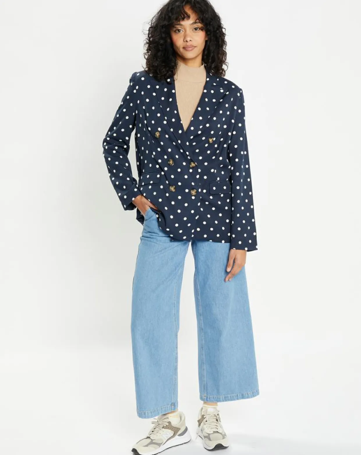 Femme Jodhpur Vestes, Blousons^Veste fluide bloom bleue/blanc