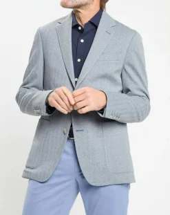 Homme Hackett London Vestes, Blousons^Veste Herigbone à chevrons bleu clair
