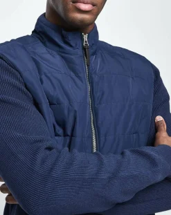 Homme Hackett London Vestes, Blousons^Veste Hybrid bimatière bleu marine