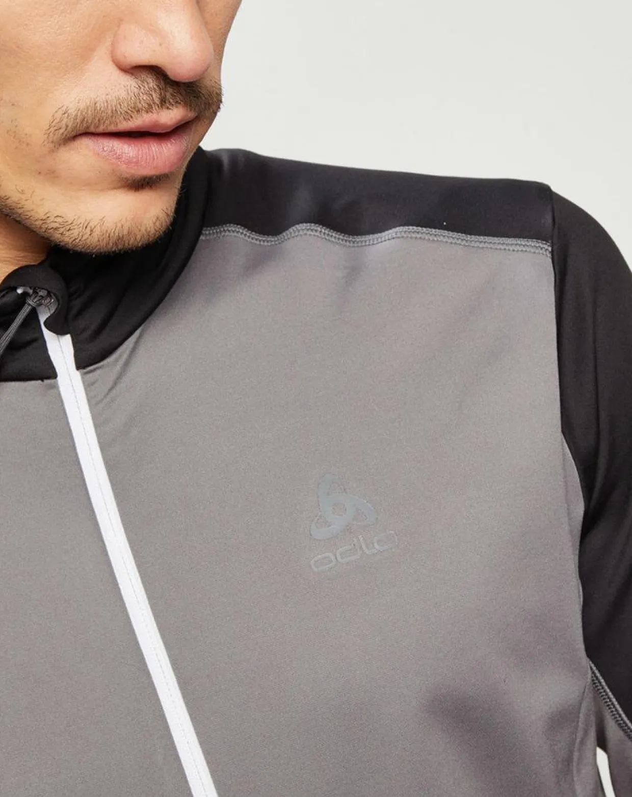 Veste intermédiaire technique Allalin gris/noir/blanc-Odlo Sale