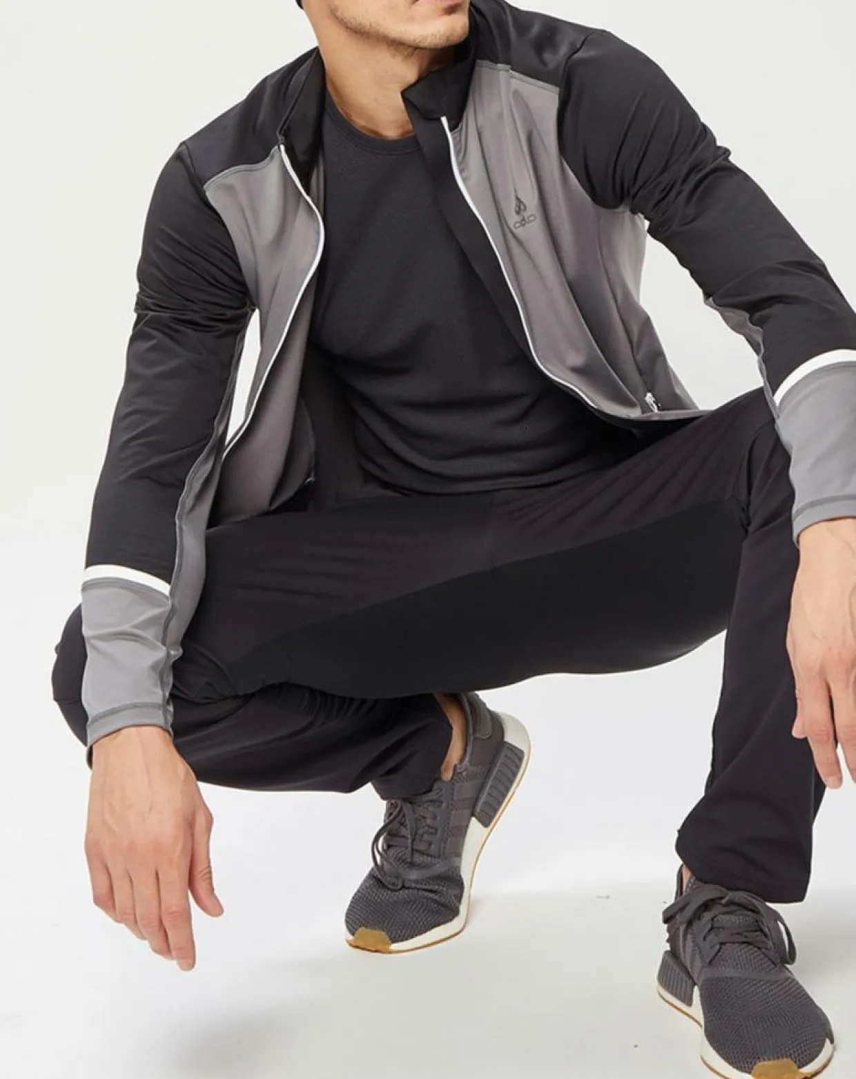 Veste intermédiaire technique Allalin gris/noir/blanc-Odlo Sale