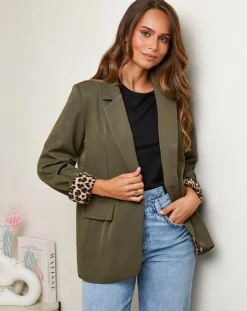 Veste Justine kaki-L'Armoire de Suzette Clearance