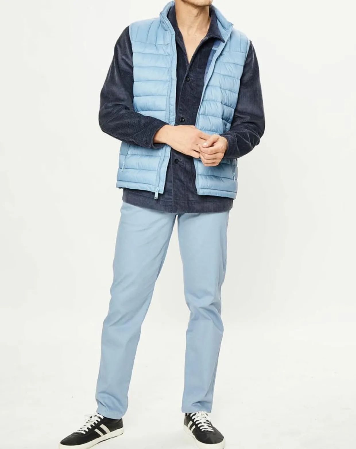 Homme Dockers Vestes, Blousons^Veste légère Lightweight Nylon Packable bleue
