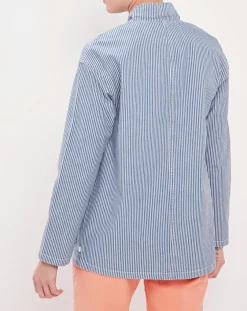 Veste Loanie rayée azur-Harris Wilson Best