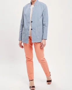 Veste Loanie rayée azur-Harris Wilson Best