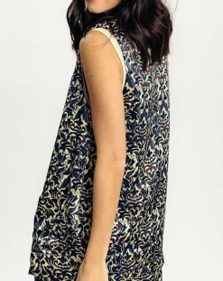 Femme Lauren Vidal Vestes, Blousons^Veste Lou imprimée bleu/crème