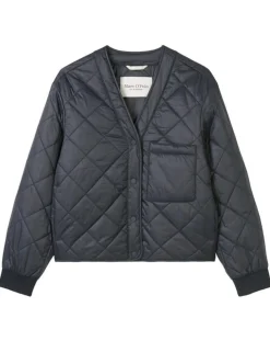 Femme Marc O'Polo Vestes, Blousons^Veste Matelassée à Boutons bleu marine