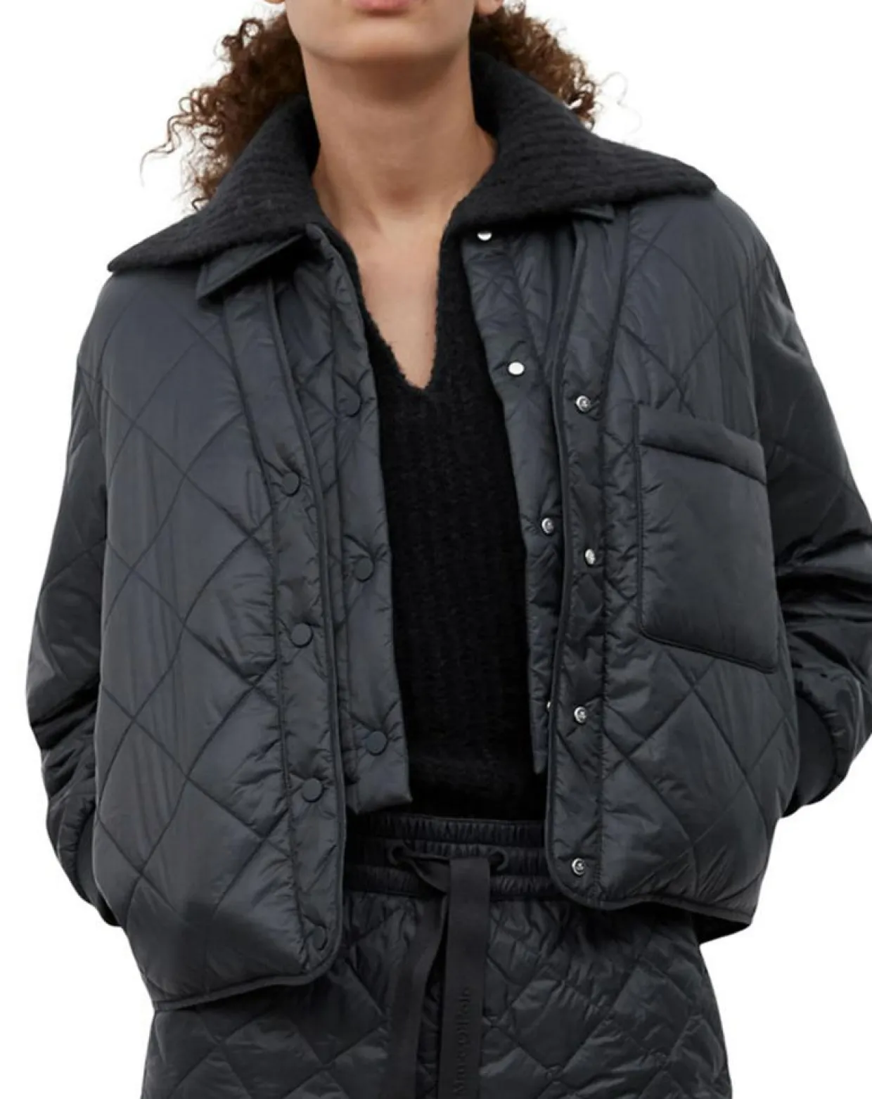 Femme Marc O'Polo Vestes, Blousons^Veste Matelassée à Boutons bleu marine