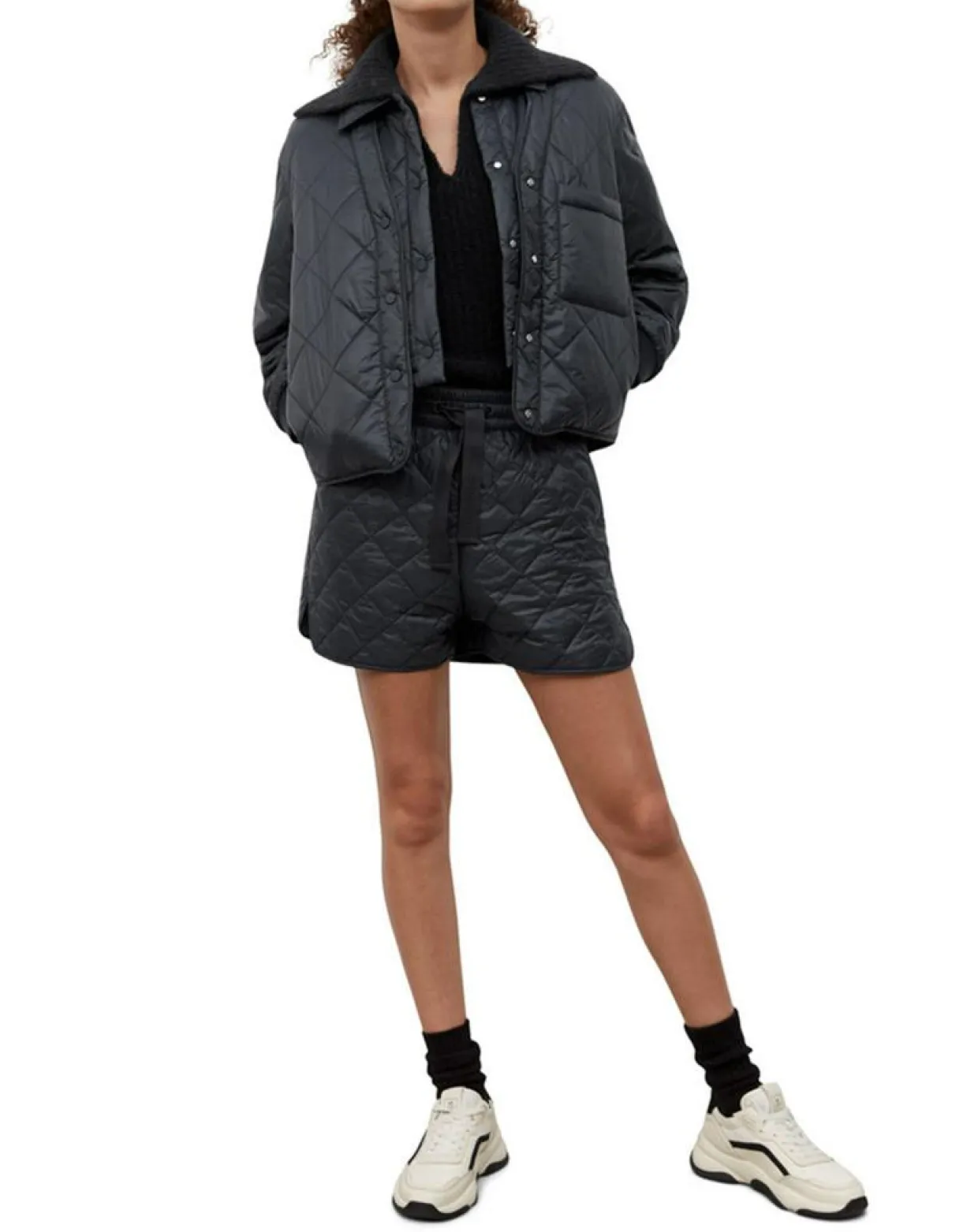 Femme Marc O'Polo Vestes, Blousons^Veste Matelassée à Boutons bleu marine