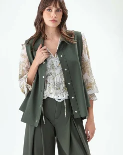 Femme Indies Vestes, Blousons^Veste Oma kaki