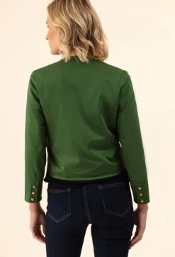 Femme Bleu Blanc Rouge Vestes, Blousons^Veste Parado vert