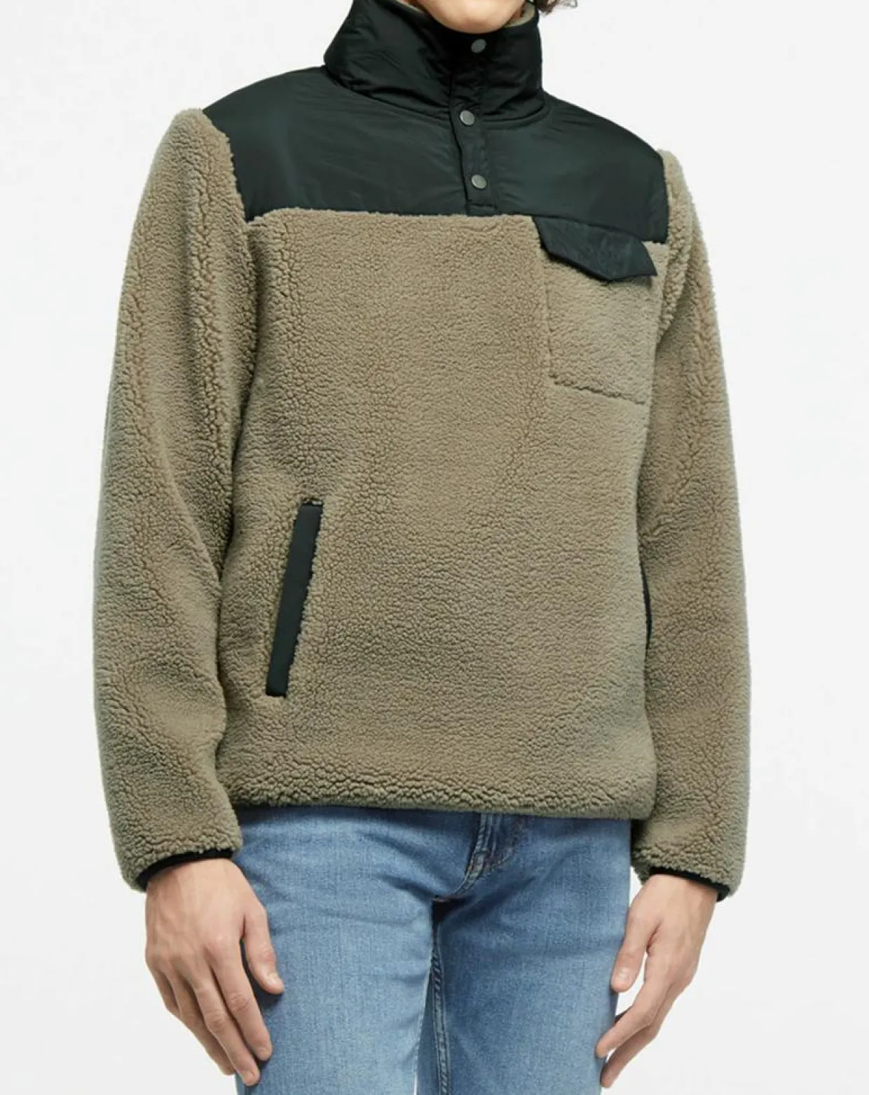 Veste Polaire 1/2 Zip beige-Gant Clearance