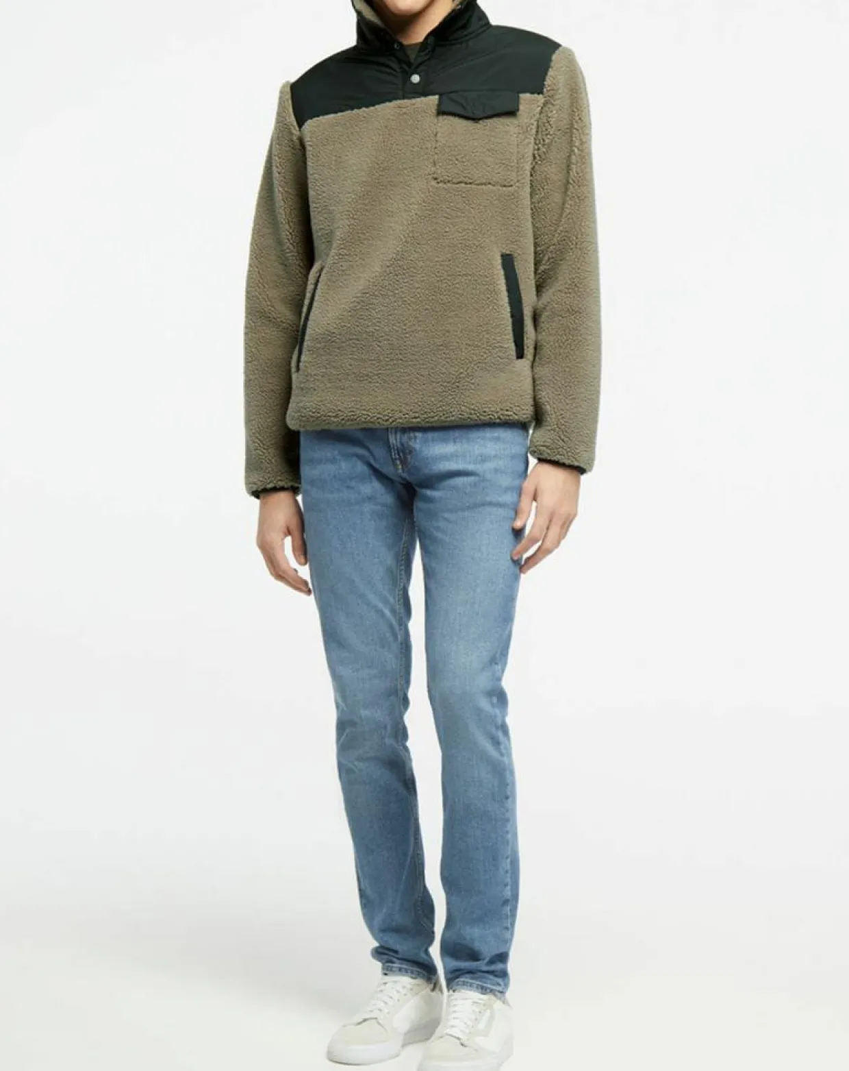 Veste Polaire 1/2 Zip beige-Gant Clearance