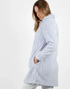 Femme Mr Wonderful Lingerie, Nuit^Veste polaire Classic bleu ciel