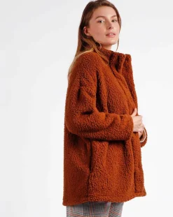 Veste polaire marron-Admas Discount
