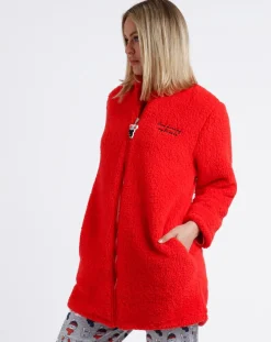 Femme Mr Wonderful Lingerie, Nuit^Veste polaire rouge