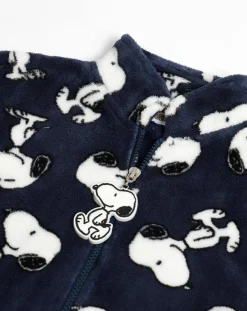 Enfant Peanuts Fille^Veste polaire Snoopy bleu marine