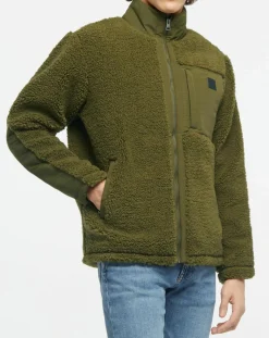 Veste Polaire zippée kaki-Gant