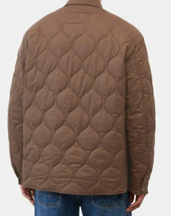 Veste Quilt double zip marron-Marc O'Polo