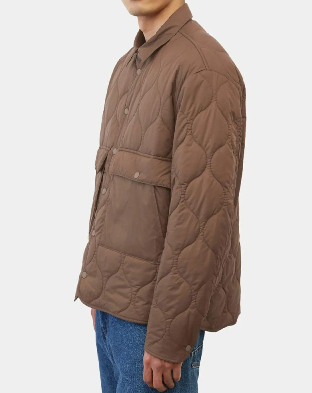 Veste Quilt double zip marron-Marc O'Polo