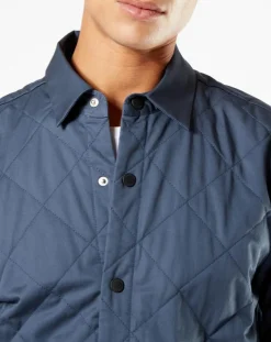 Homme Dockers Vestes, Blousons^Veste Quilted Overshirt gris foncé